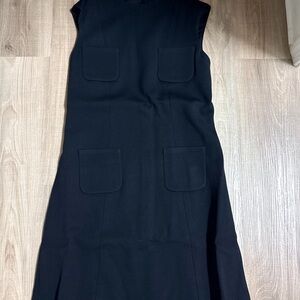 Black Sleeveless Dress with Pockets CHANEL NWT